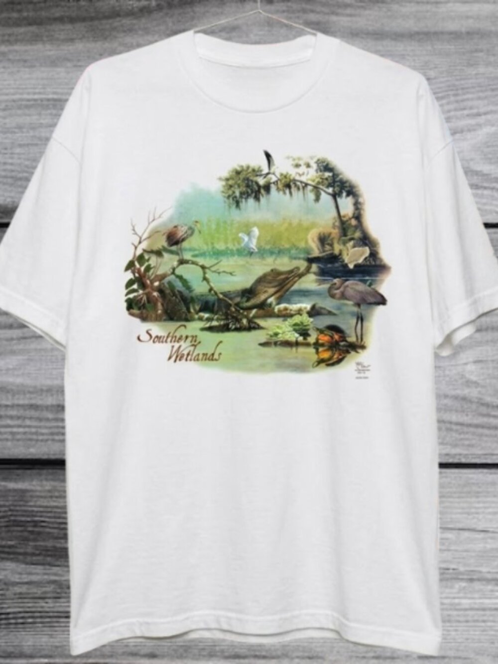 Southern Wetlands Shirt - Florida Everglades Wildlife Nature Graphic Tee